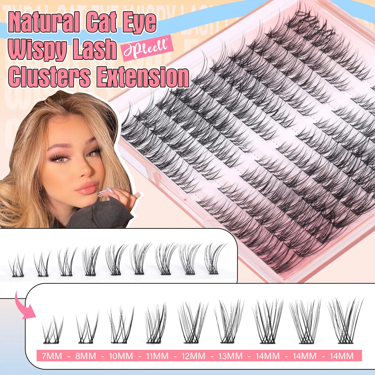 Wispy Lash Clusters Set