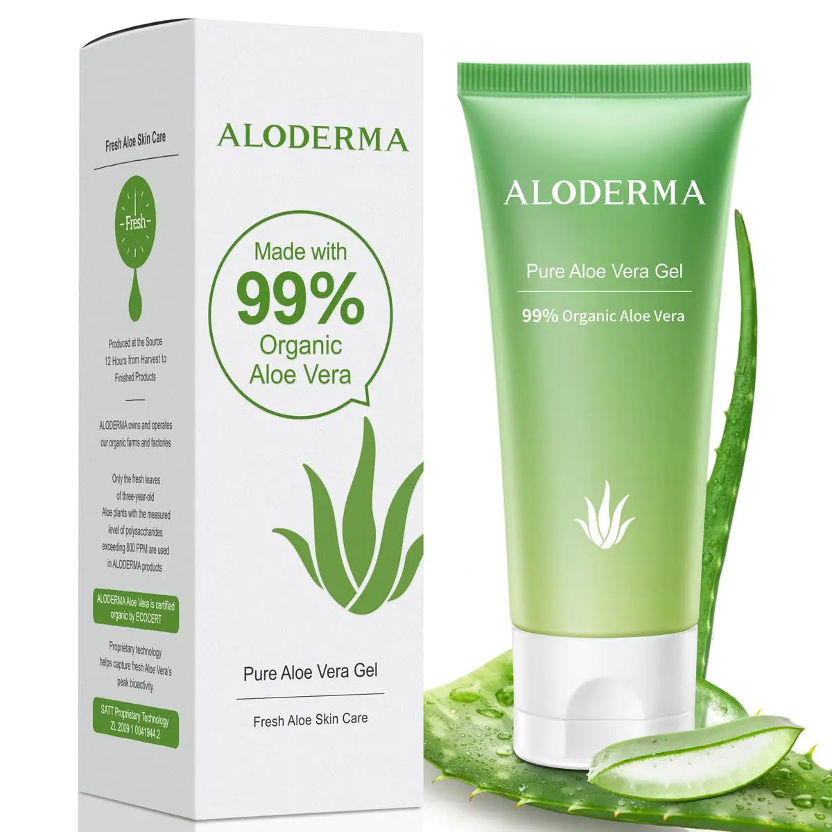 Aloderma 99% Organic Aloe Gel