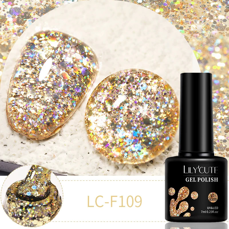 LILYCUTE Glitter Gel Set