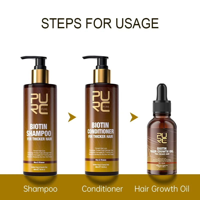 PURC Biotin Hair Care Set