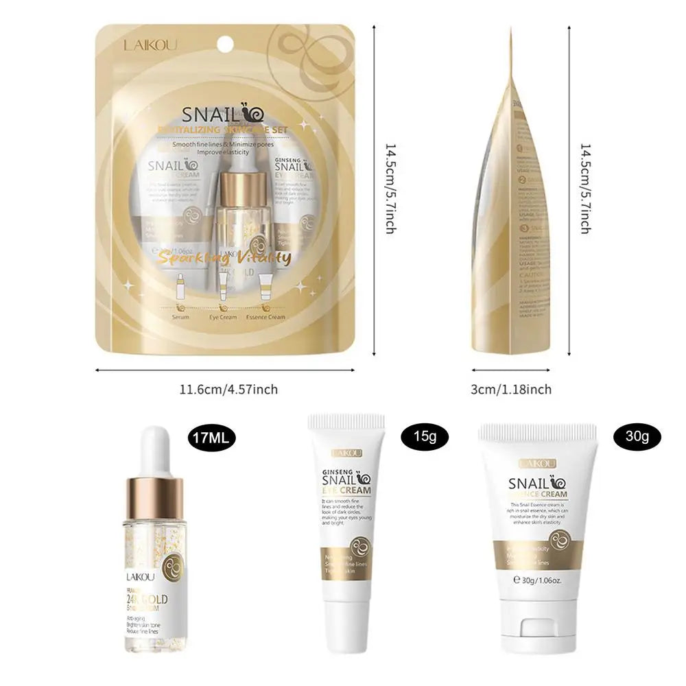 Snail Serum Essence Skincare Set