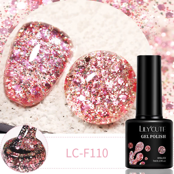 LILYCUTE Glitter Gel Set