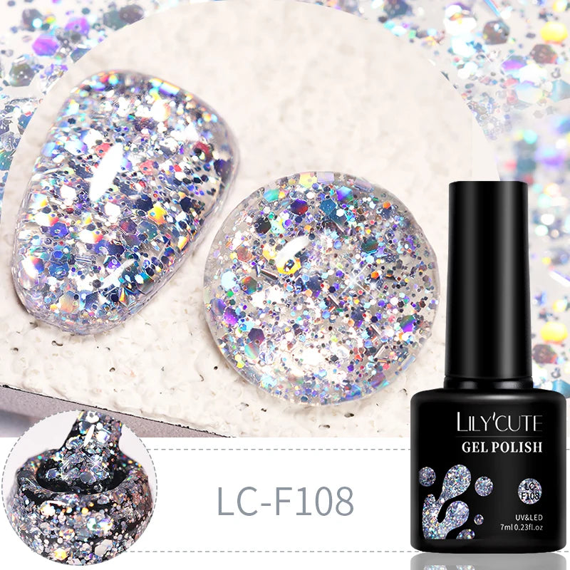 LILYCUTE Glitter Gel Set