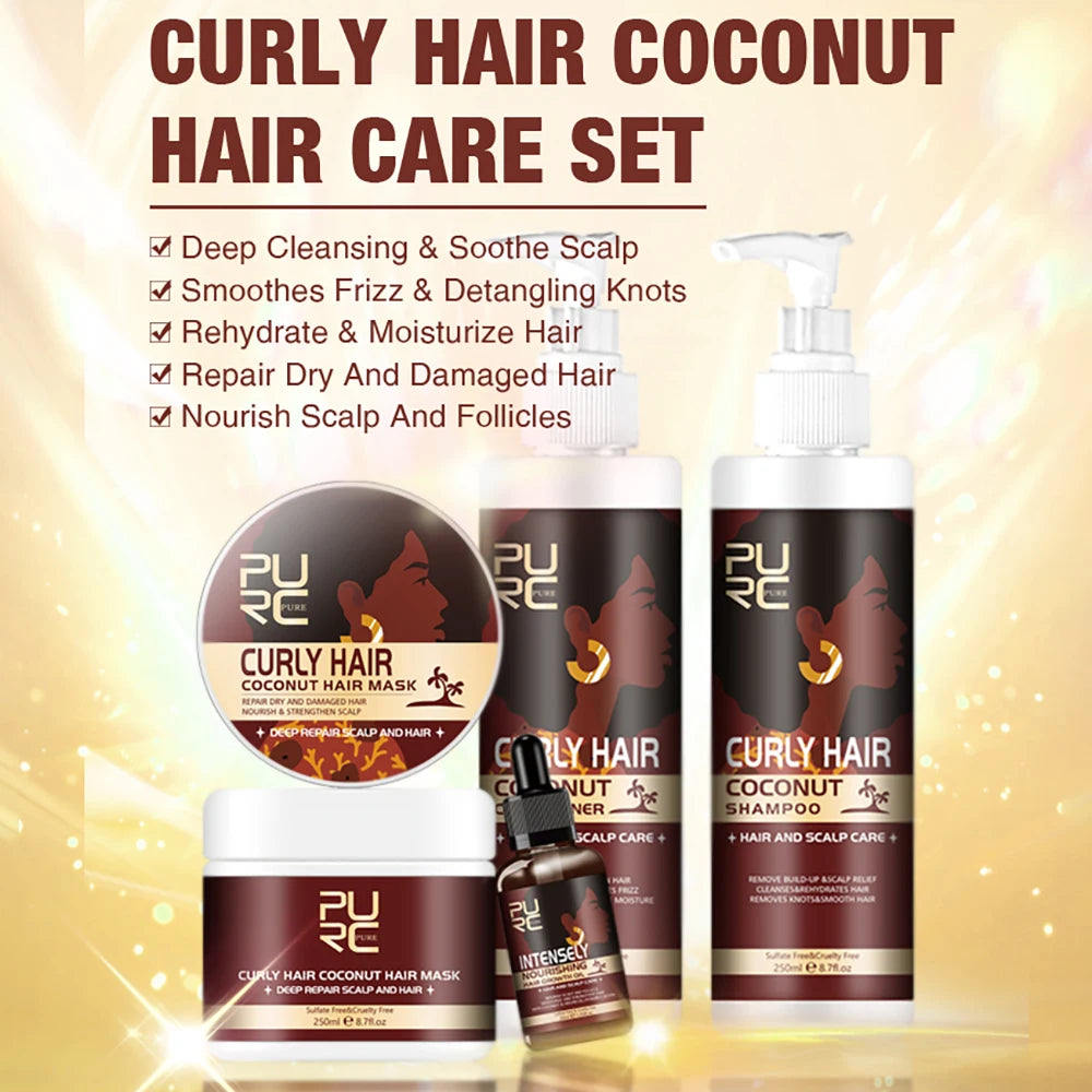 PURC Coconut Hair Care Set