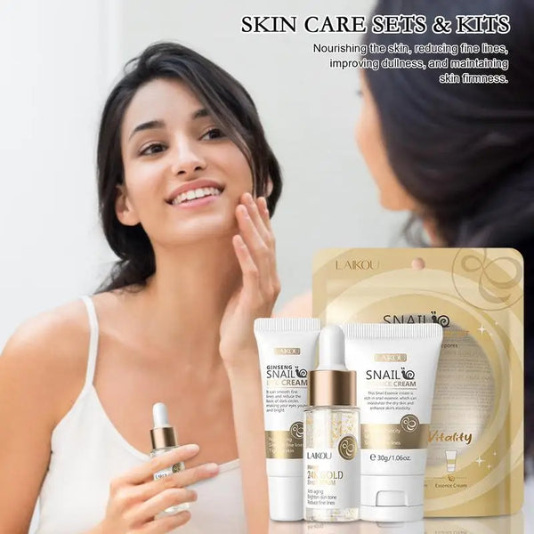 Snail Serum Essence Skincare Set