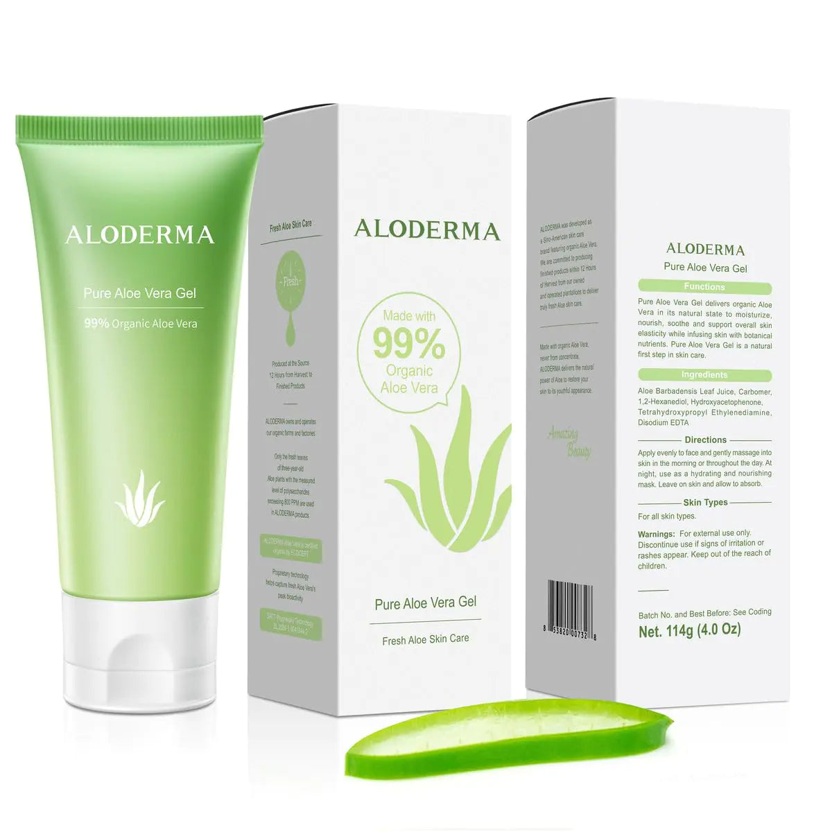 Aloderma 99% Organic Aloe Gel