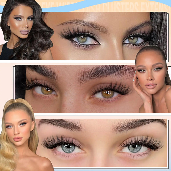 Wispy Lash Clusters Set