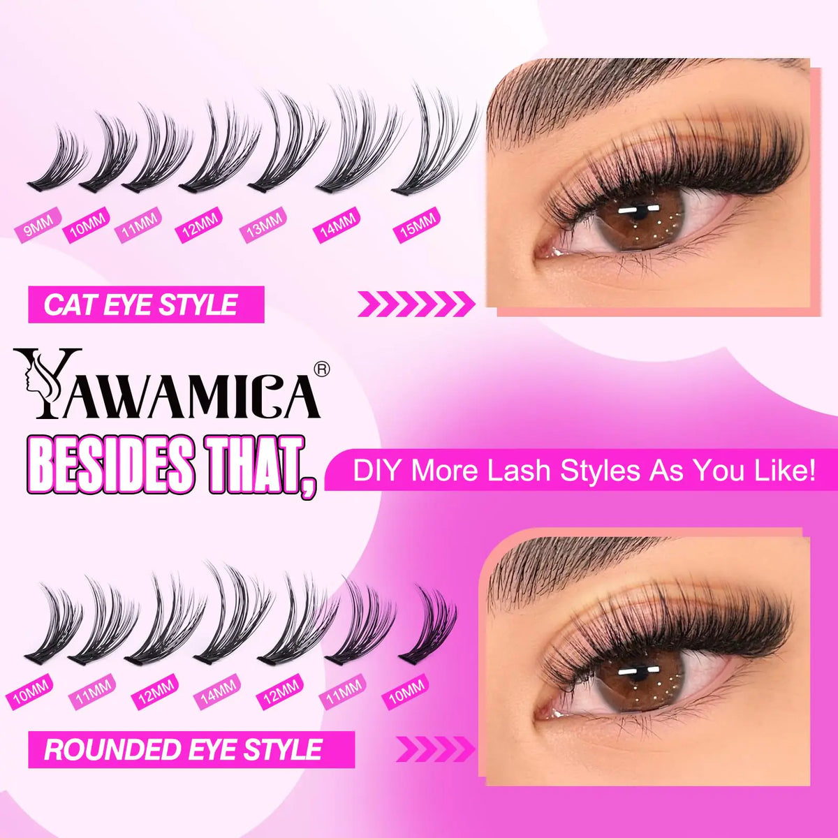 Yawamica 40D Lash Clusters