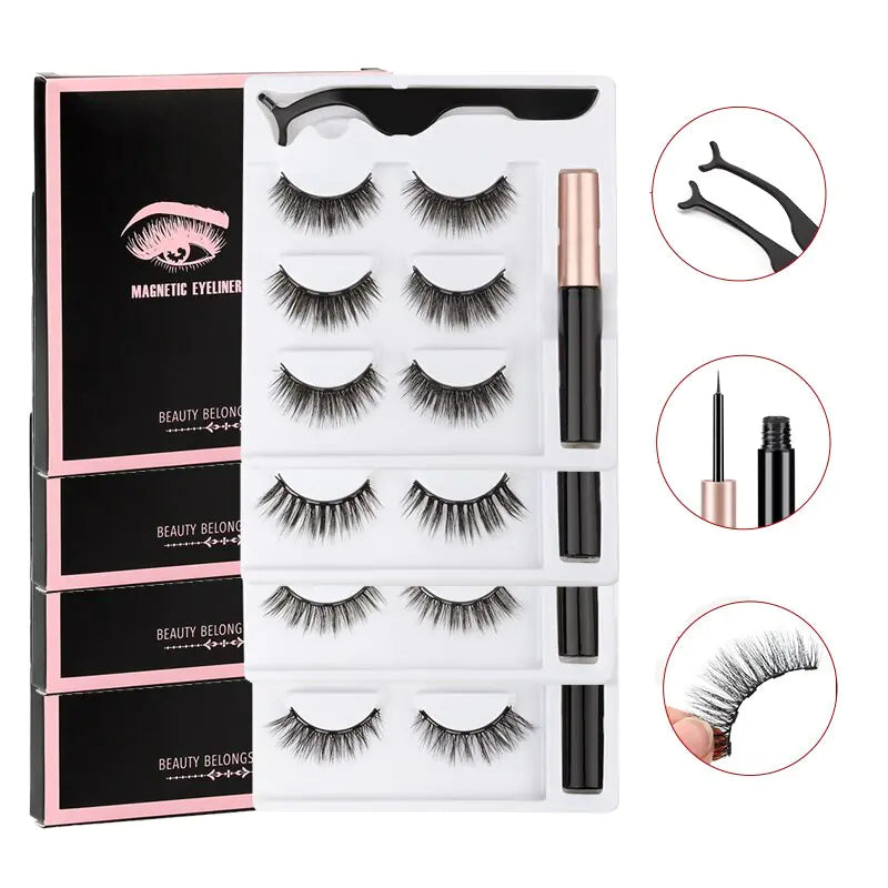 1/3 Pairs Magnetic Eyelashes